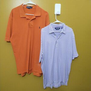 Polo Ralph Lauren Short Sleeve Cotton Performance Golf Polos XL Preppy